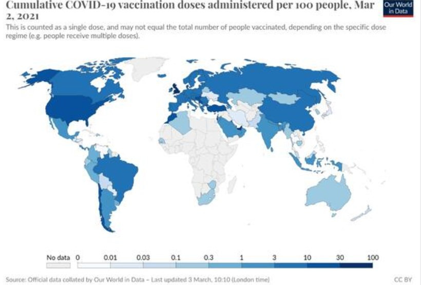 Dünyada bugüne kadar kaç kişiye Kovid-19 aşısı yapıldı?