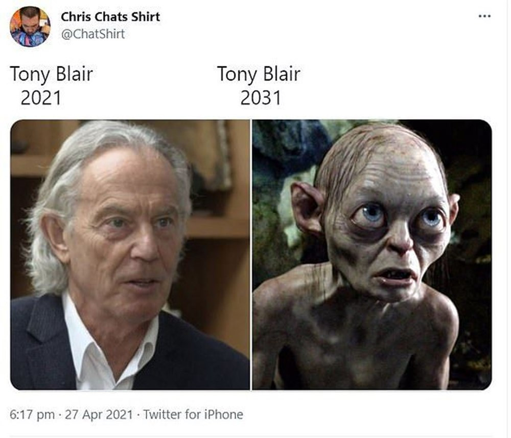Tony Blair yeni imajıyla sosyal medyanın gündeminde