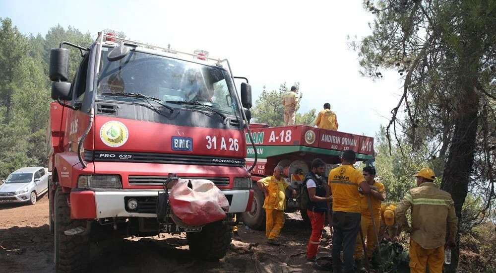 Hatay ve Mersin'de orman yangını! 50 ev tahliye edildi...
