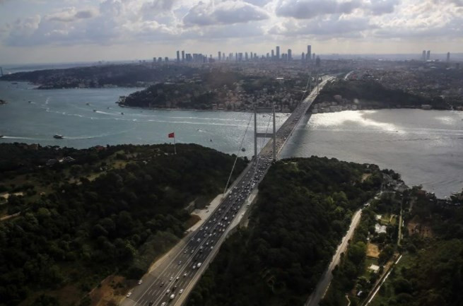 İstanbul'da helikopterli trafik denetimi