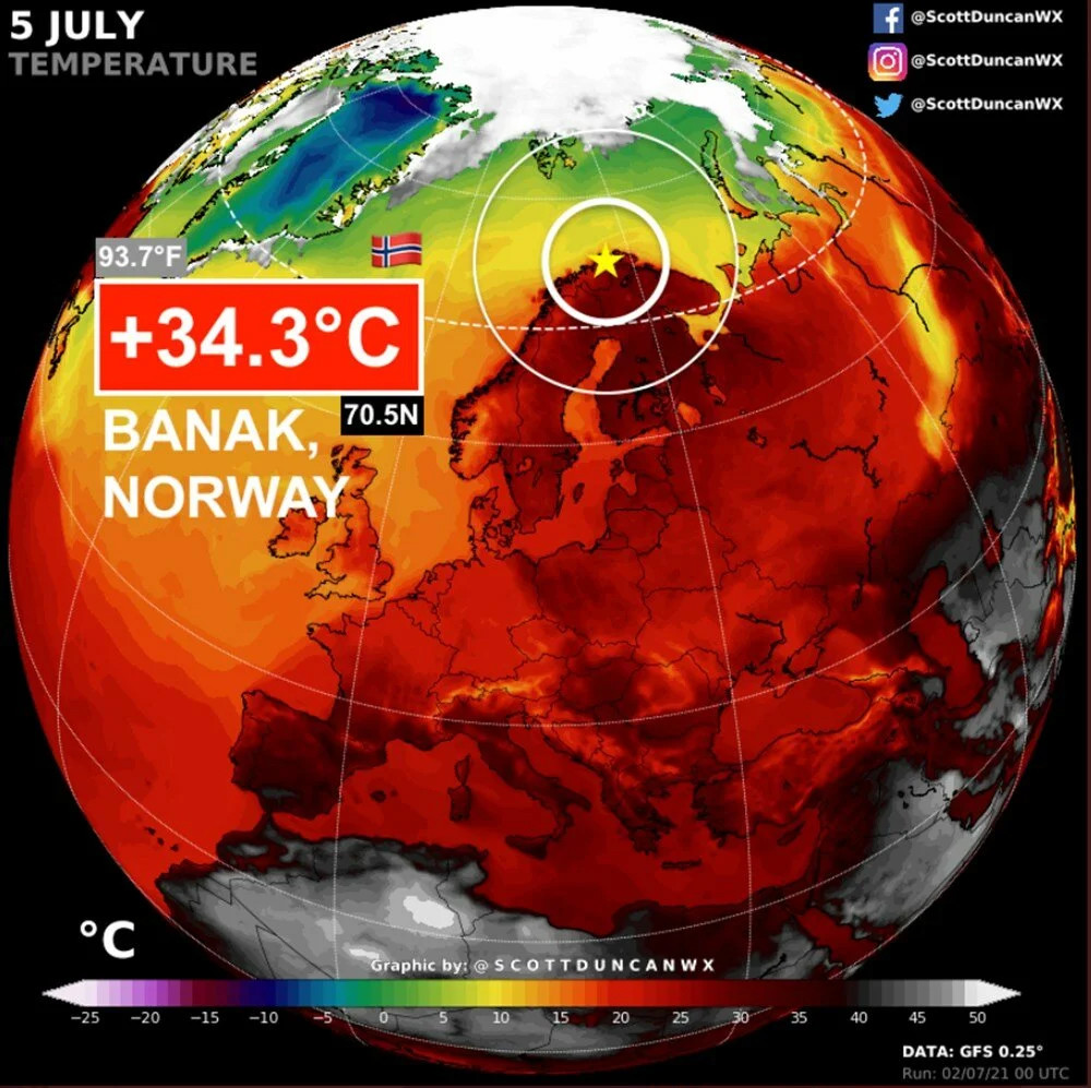 ABD'yi ve Kanada'yı kavuran sıcaklıklar Kuzey Avrupa'da!