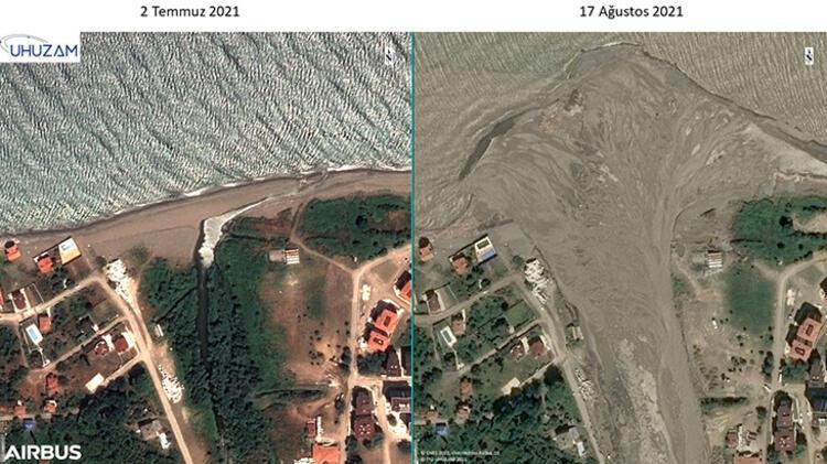 Sel felaketinin bıraktığı tahribatı İTÜ uydudan görüntüledi