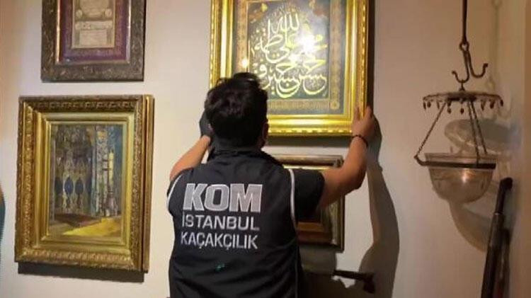 İstanbul'da antika dükkanına operasyon: 88 tarihi eser ele geçirildi