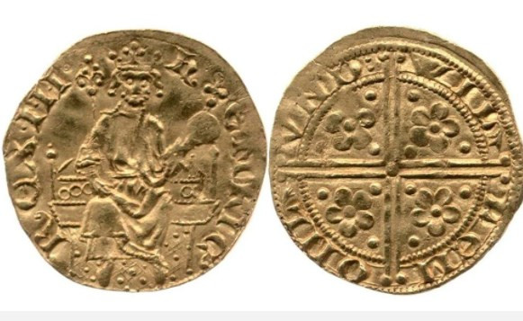 Defineci, İngiltere'de basılan ilk altın paralardan birini buldu
