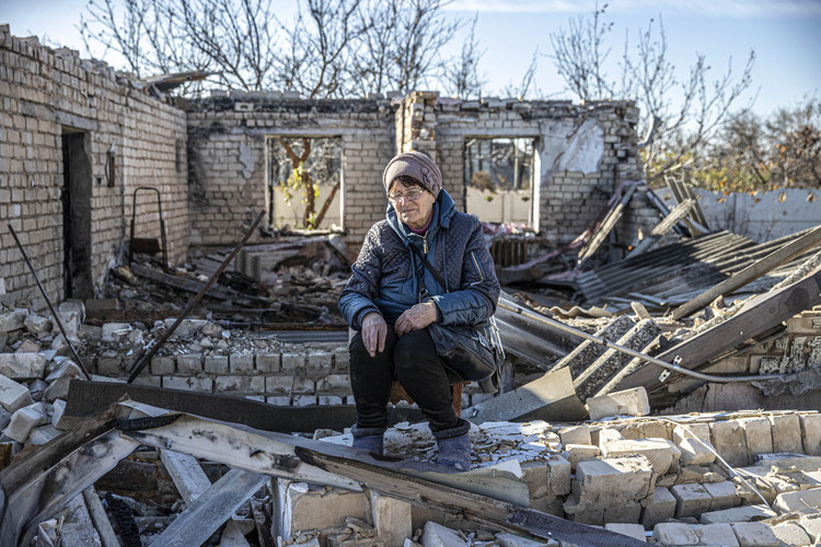 Ukrayna Herson'da, hayatın durduğu köyde savaşın izleri