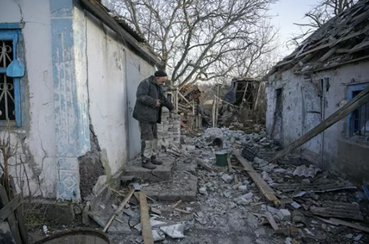 Rusya-Ukrayna krizinin ortasındaki Donbass'tan fotoğraflar