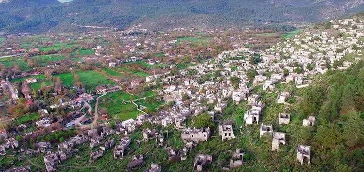 Unesco'nun listesindeki 'hayalet köy' havadan görüntülendi!
