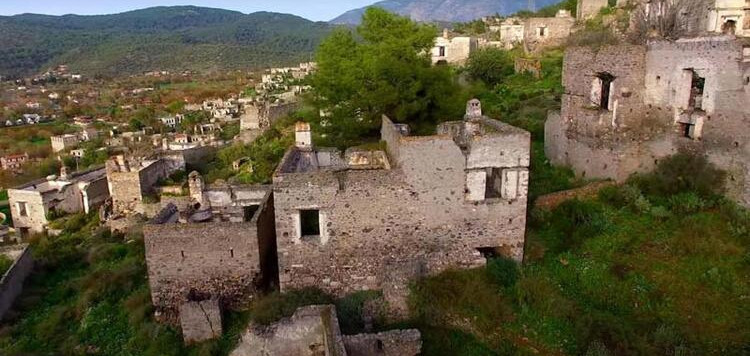 Unesco'nun listesindeki 'hayalet köy' havadan görüntülendi!
