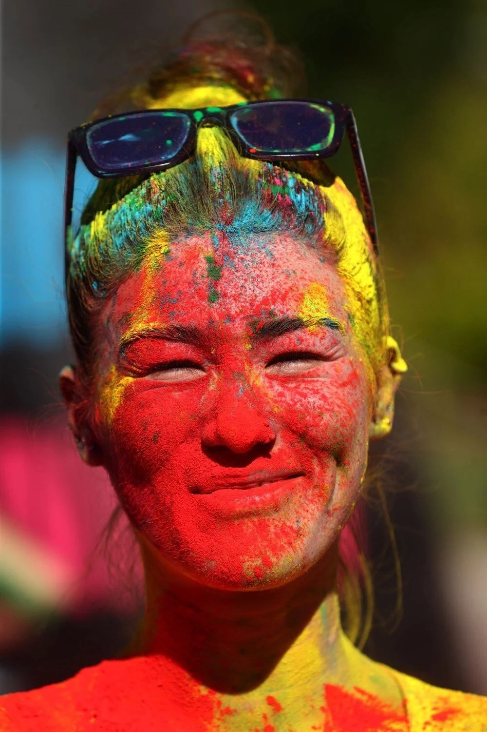 Ankara'da binler, Color Sky 5K Renkli Koşu Festivali için koştu
