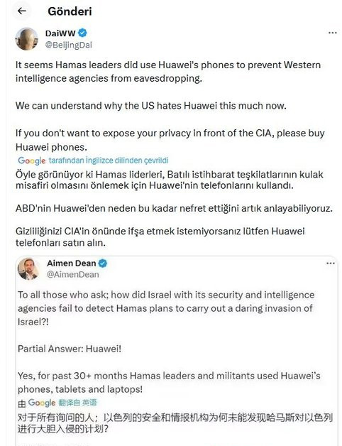 Hamas'ın operasyonunda teknoloji savaşı: Huawei'nin rolü!