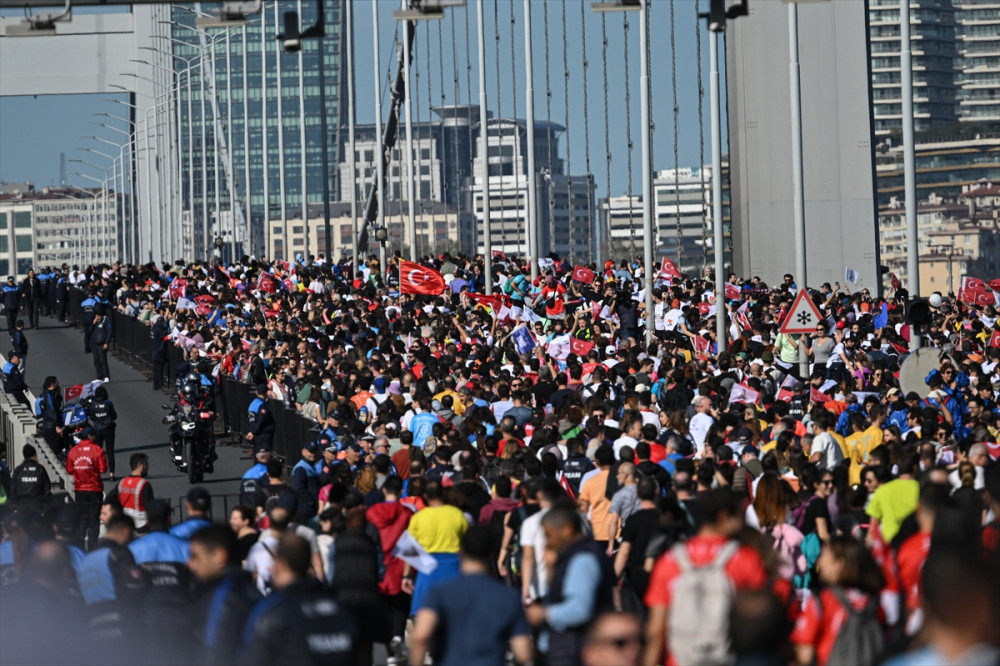 İstanbul Maratonu'ndan muhteşem kareler