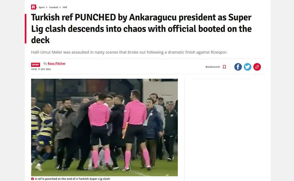 Türk futbolunun utanç gecesi dünya basınında böyle yankılandı!