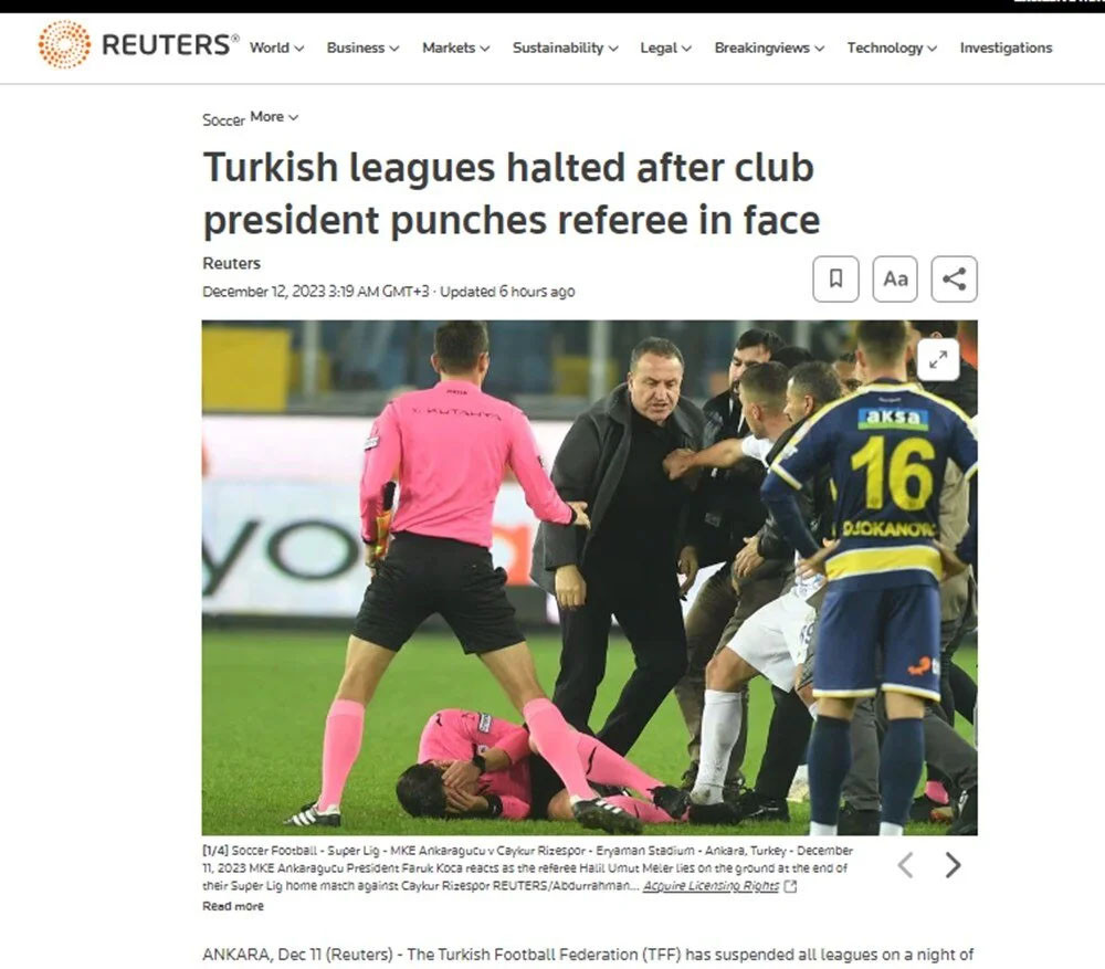 Türk futbolunun utanç gecesi dünya basınında böyle yankılandı!
