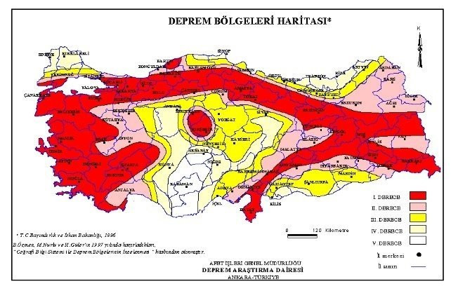 Türkiye deprem haritası güncellendi: 45 il, 110 ilçede diri fay var!