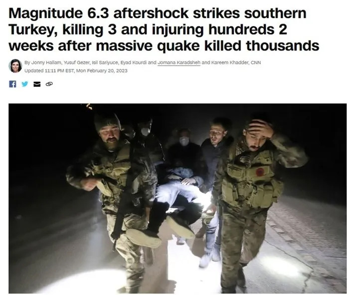 Hatay'daki deprem dünya basınında: Başka bir ölümcül deprem!
