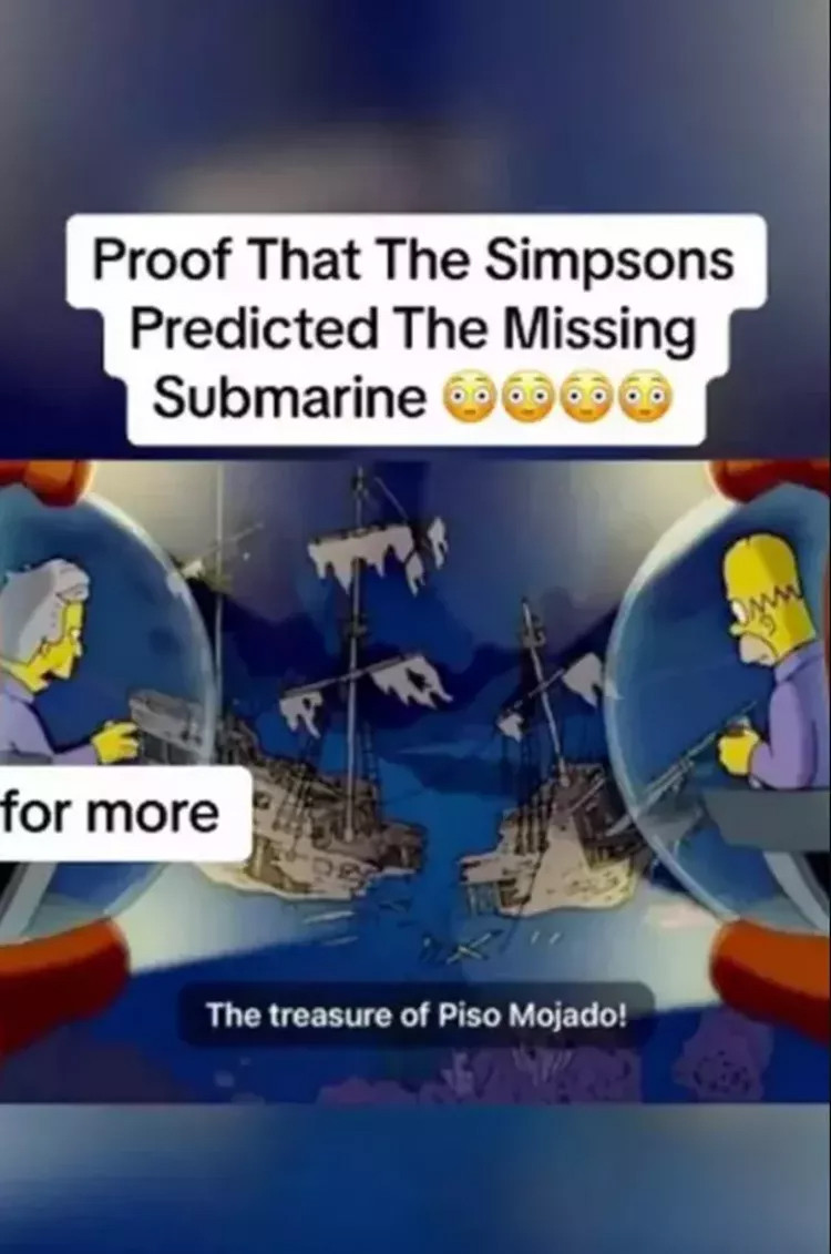 Simpsonlar, Titanik için yola çıkıp kayıplara karışan Titan'ı bildi mi?