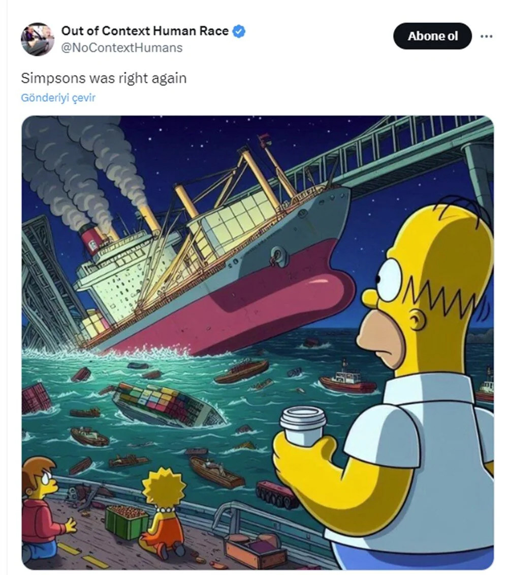 The Simpson kehanetleri: Gemi kazasını da mı öngördü?