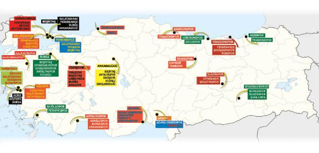 Türkiye'nin husumet haritası çıkarıldı