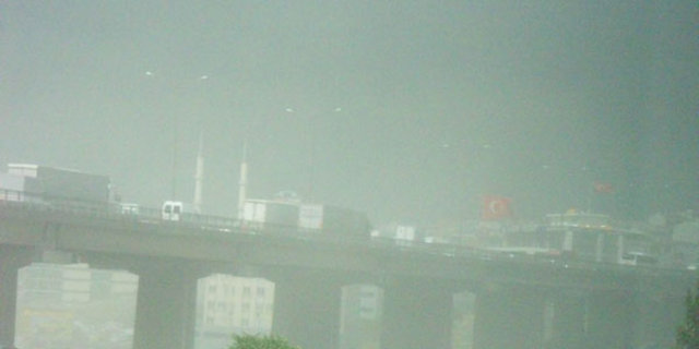 İstanbul'da toz fırtınası 