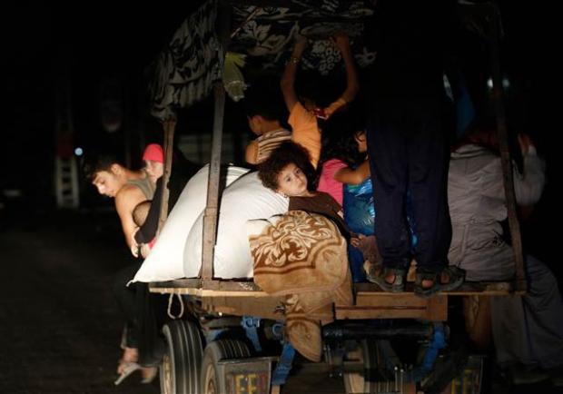 Gazzeliler evlerini terk ediyor