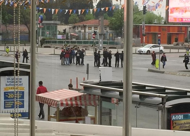 Mecidiyeköy-Zincirlikuyu karıştı Polis müdahalesi!