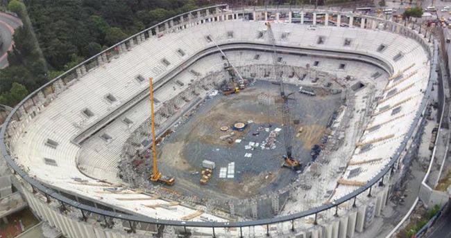Vodafone Arena inşaatında flaş gelişme